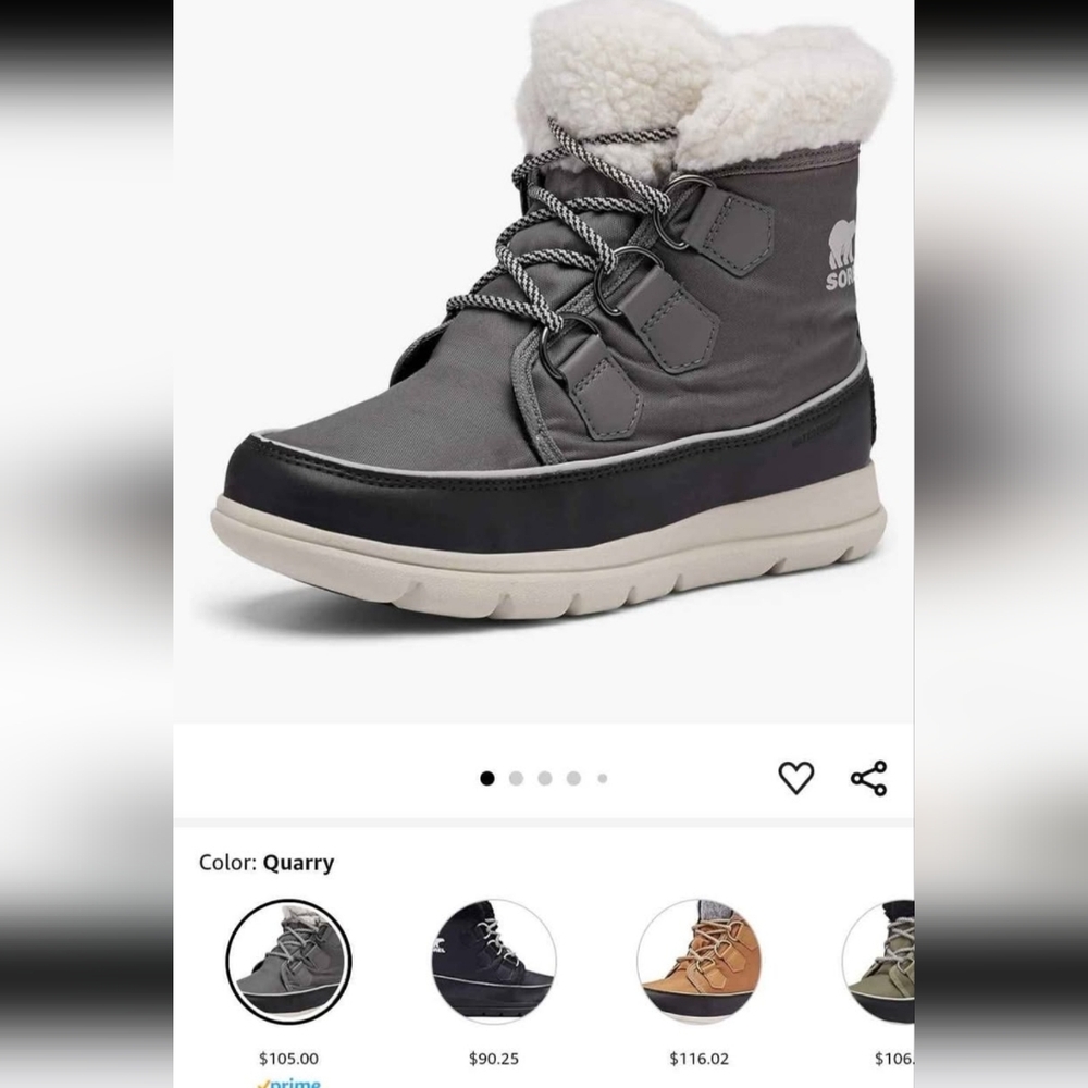 Sorel Kids' Quarry and Black Boots